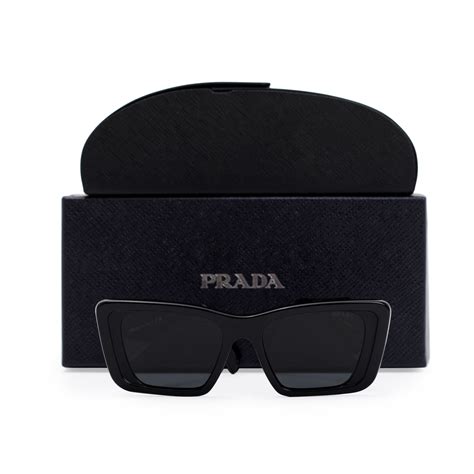 PRADA Acetate Symbole Sunglasses SPR 08Y Black.